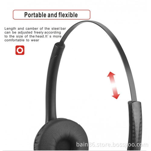 China A16 call center headset with microphone game music learning noise-cancelling